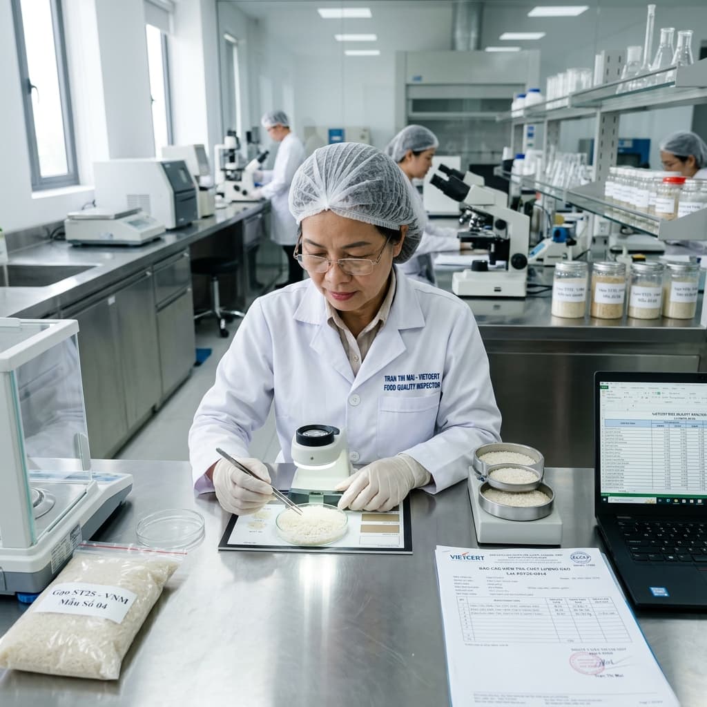Kiểm định chất lượng gạo